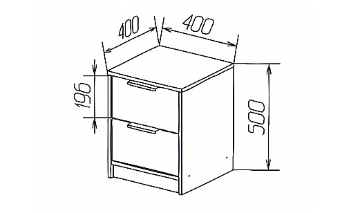 Комод Erin 1 Тахо/Графит