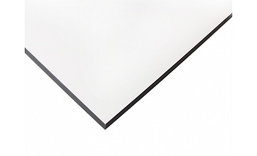 Компакт-плита FunderMax 0085 FH White / черное ядро 2040х1300х12 мм