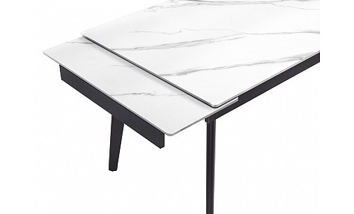 Стіл обідній Genry 1200( 300 300)*800*760 Snow White Matt