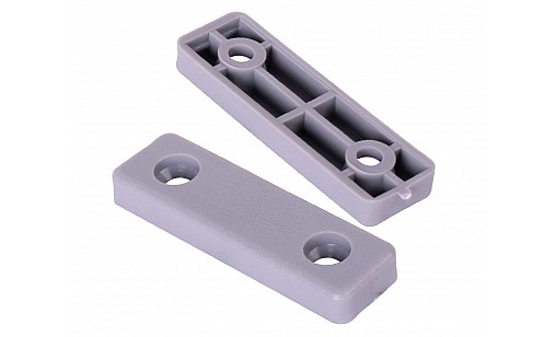 Ніжка під 2 саморізи пластик 5х15х50мм Сірий Темний ДС