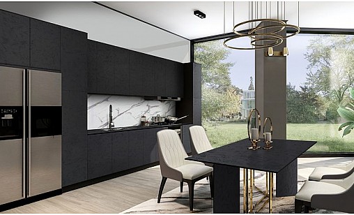 Компакт-плита LUXEFORM S525 Чорний Абсолют / чорне ядро 4200х749х12 мм