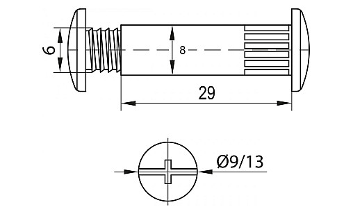 Стяжка міжсекційна М-6мм, 500шт