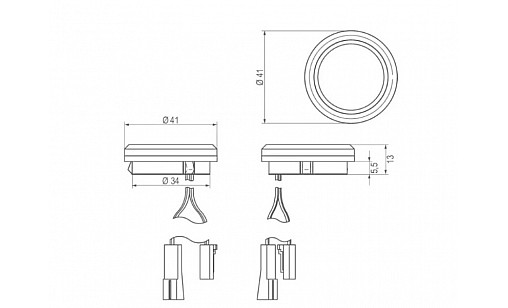 Сенсорний вимикач з функцією димер W04, 12V, max.36W, fi 35, хром TR20.0018.05.001 Rejs Сенсорний вимикач з функцією димер W04, 12V, max.36W, fi 35, хром TR20.0018.05.001 Rejs