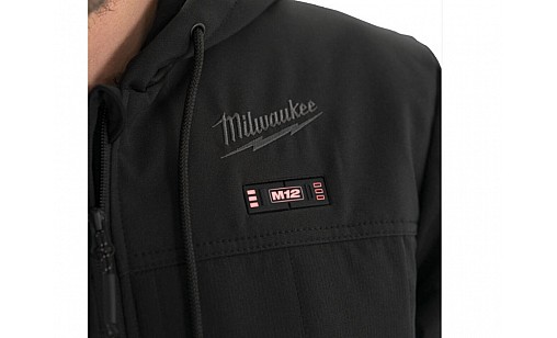 Куртка с подогревом с капюшоном M12 HPJBL2-0 черный (размер XL) Milwaukee