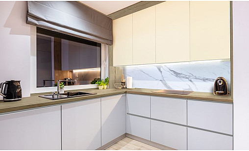Столешница LUXEFORM L152 Дуб Бирмингем 2U R6 3050х1200х28 мм