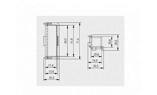 Кут внутрішній до профілю VELLO L Золото PA-LACZVELLO-LIN-21 GTV