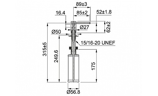 Дозатор Franke 119.0578.743 COMFORT онікс Дозатор Franke 119.0578.743 COMFORT онікс