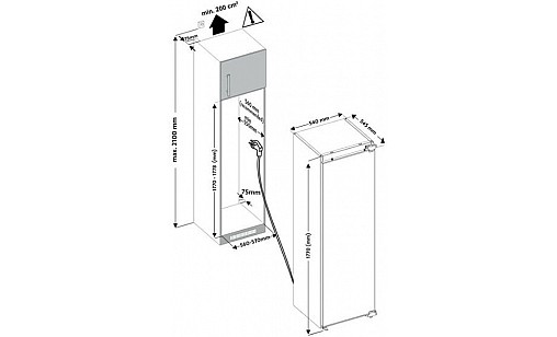 Морозильная камера встраиваемая FABIANO FBF 0221 8172.510.1107 Морозильная камера встраиваемая FABIANO FBF 0221 8172.510.1107
