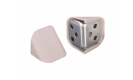 Уголок металлический двойной с накладкой кашемир ДС NEW