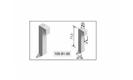 Органайзер: коннектор профілю Т-образний (M-020603)