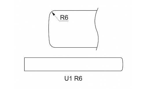 Столешница Селена S521 3,05*600*28 1U R6 LUXEFORM