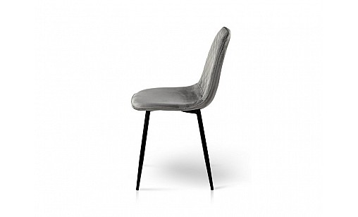 Стілець MARS чорний/велюр сірий Стілець MARS чорний/велюр сірий