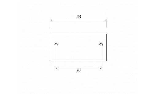 Ручка профільна UA 02/0096 G8 Нікель Сталевий ДС