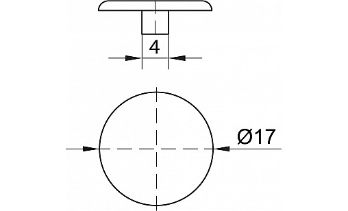 Заглушка до мініфіксу чорна