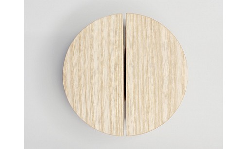 Ручка дерев'яна RAD 15/76 ясень WHITE