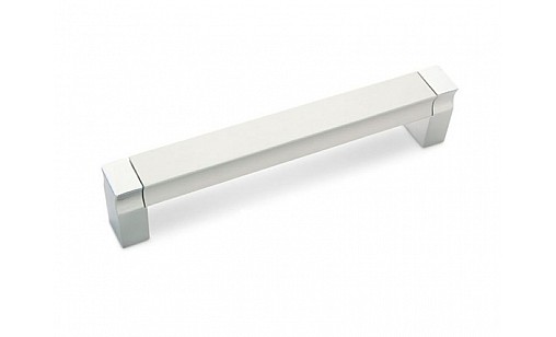 Ручка мебельная DRU 08AL/160 G2 Алюминий/Хром ДС ОптимаЛайн