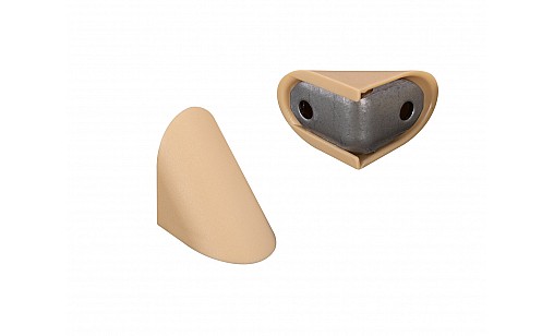 Кутник металевий одинарний з накладкою бук ДС NEW