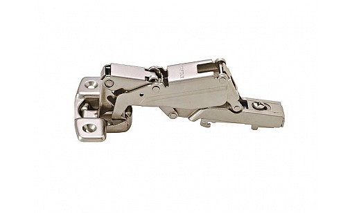 Завіса кутова METALLA D SM N 165° крокодил нікельована сталь 45 х 9.5 мм під шуруп з доводчиком 315.02.700 Hafele