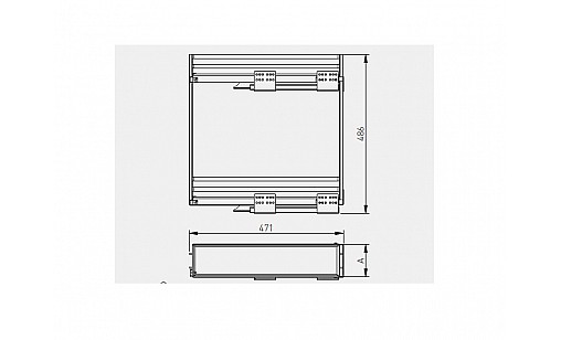 Карго MOVIX PRO 150 мм бокове графіт, килимок антрацит KO-150BO-60 GTV Карго MOVIX PRO 150 мм бокове графіт, килимок антрацит KO-150BO-60 GTV