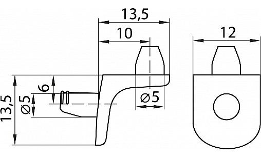 Полицетримач Клинові носики Полицетримач Клинові носики
