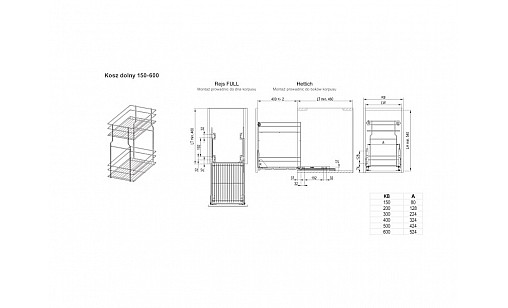 Корзина нижняя 400 графит VARIANT MULTI без направляющих WE29.0006.01.924 Rejs Корзина нижняя 400 графит VARIANT MULTI без направляющих WE29.0006.01.924 Rejs