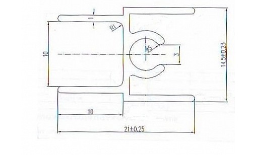 Профиль верхний горизонтальный L-5,5м Серебро ДС СтандартЛайн Профиль верхний горизонтальный L-5,5м Серебро ДС СтандартЛайн