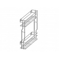 Корзина боковая cargo mini 150 L-450 металл хром VARIANT MULTI Rejs WE03.7319.01.001