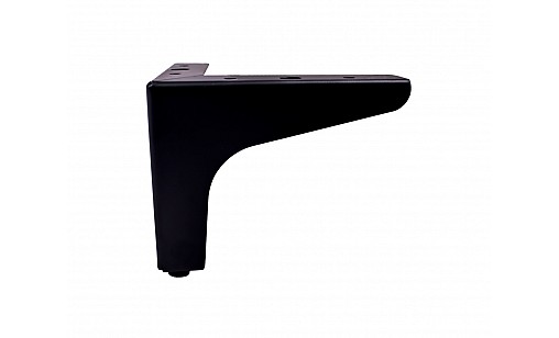 Ножка угловая прямая h-100мм черная Ножка угловая прямая h-100мм черная