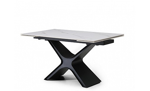Стіл обідній Ragnar 1400(2000)*850*750 Snow White Matt