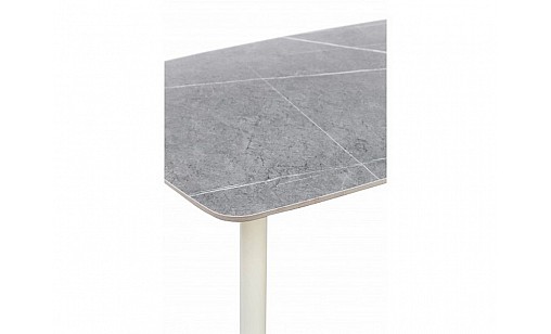 Стіл обідній КІПАРИС 1200*800*760 сірий мармур/білий