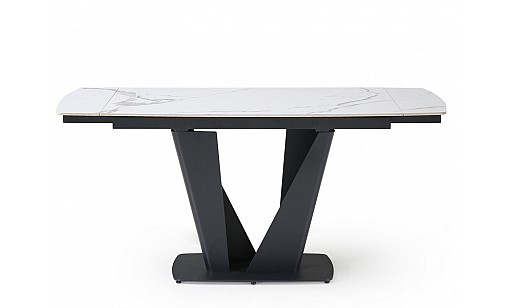 Стіл обідній Lamberg 1200(1600)*800*750 Polar White Glossy