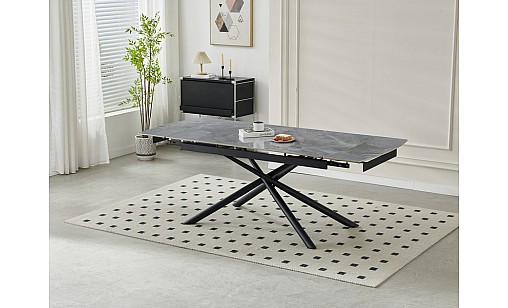 Стіл обідній Philip1600(2200)*900*750 Pradas Glossy