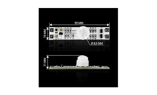 Датчик руху ИК вкл/викл DP-03-PIR-5A-P Biom