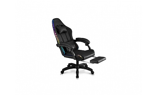 Крісло геймерське TRITON чорне з LED-підсвіткою Крісло геймерське TRITON чорне з LED-підсвіткою