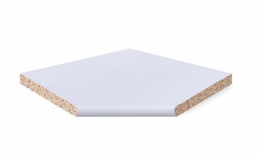 Кутовий елемент LUXEFORM W74 Бiлий 1U R6 850х850х38 мм