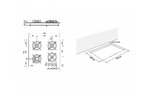 Варильна поверхня ELEYUS ASTRA 60 BL EF чорний Варильна поверхня ELEYUS ASTRA 60 BL EF чорний
