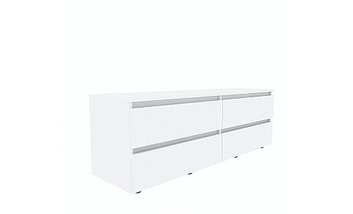 Тумба STEVE 1400*400*480 Белый Нимфея Альба