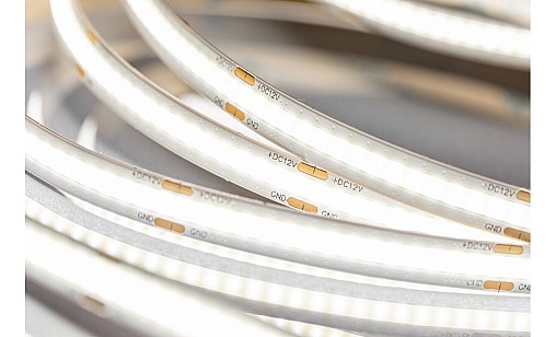 Стрічка світлодіодна 12V COB-480-10W бухта 5м теплий білий GTV LD-COB12V-20-CBPQ