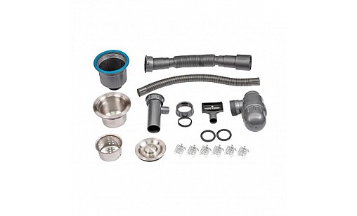 Мойка нержавеющая LIDZ LH5050T Brush 3.0/1.0 мм (LDLH5050TBRU43022) с держателем для ножей