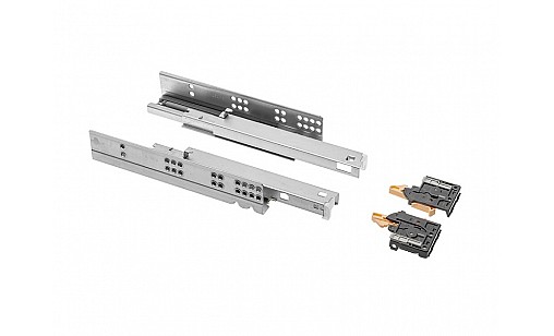 Направляющие GTV полного выдвижения с доводчиком для деревянных ящиков Modern Slide L-450