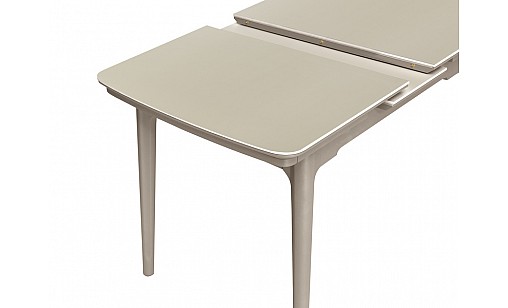 Стіл обідній Askold 950(1200)*700*760 Mia White Matt/Cocoa leg