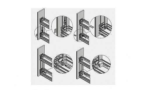 Карго MOVIX PRO 150 мм бокове хром, килимок білий KO-150BO-01B GTV