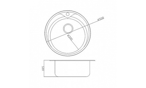 Мойка нержавеющая FABIANO Ф-51 Micro Decor (0,8) 8211.401.0408