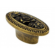 Ручка мебельная KR 65 G19 Античное Золото/BAI Серебро Затемнённое ДС СтандартЛайн