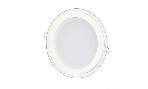 Светильник 6W GL-R6 AC 184-264 круглый (алюминий стекло) светодиодный Biom