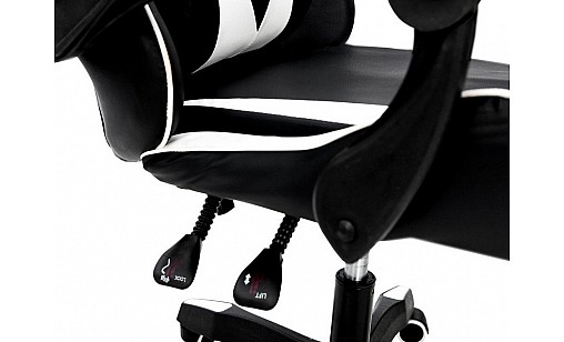 Крісло геймерське SLIM чорне/біле Крісло геймерське SLIM чорне/біле