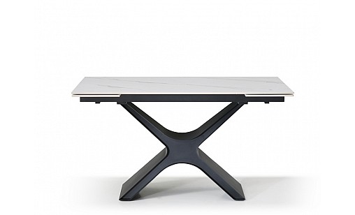 Стіл обідній Ragnar 1400(2000)*850*750 Snow White Matt