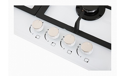 Газова поверхня INTERLINE HGG 764 FGT WA скло білий Газова поверхня INTERLINE HGG 764 FGT WA скло білий