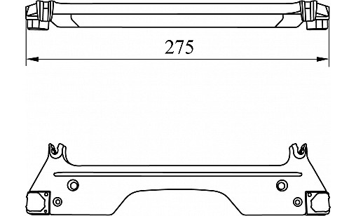 Кріплення до сушарки хром з профілем Кріплення до сушарки хром з профілем