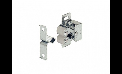 244.01.903 Пдвійна роликова защіпка, сталь, оцинкована Hafele